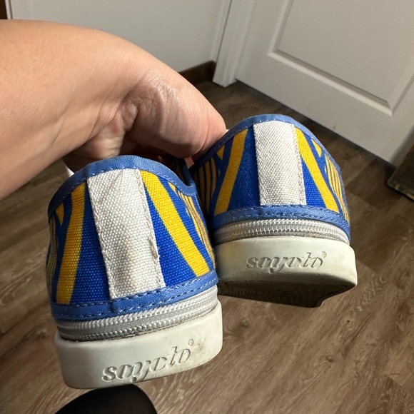 Soyoto golden state warrioes zip all around shoes men size 9 - Picture 2 of 10